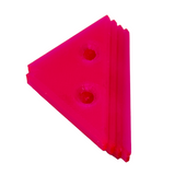 Countersunk Triangle Corner Bracket for Dance Dance Revolution, DDR, In The Groove, ITG, Pump It Up, PIU. Arcade dance stage, pad, platform, corner for arrow panel. 3D Printed colored