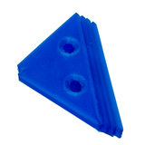 Countersunk Triangle Corner Bracket for Dance Dance Revolution, DDR, In The Groove, ITG, Pump It Up, PIU. Arcade dance stage, pad, platform, corner for arrow panel. 3D Printed colored