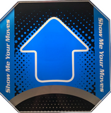 Dance Dance Revolution Arcade Pad Arrow Panel - Blue