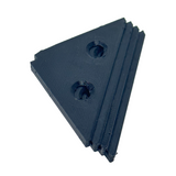 Countersunk Triangle Corner Bracket for Dance Dance Revolution, DDR, In The Groove, ITG, Pump It Up, PIU. Arcade dance stage, pad, platform, corner for arrow panel. 3D Printed colored