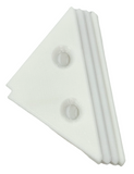 Countersunk Triangle Corner Bracket for Dance Dance Revolution, DDR, In The Groove, ITG, Pump It Up, PIU. Arcade dance stage, pad, platform, corner for arrow panel. 3D Printed colored