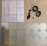 Cobalt Flux Style DIY Pad Kit, Dance Dance Revolution DDR, StepMania, In The Groove, ITG, Pump It Up, PIU, Do it Yourself dance pad kit, build a dance pad