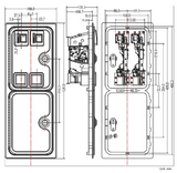 Coin Door with 2 Coin Selectors