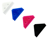 Countersunk Triangle Corner Bracket for Dance Dance Revolution, DDR, In The Groove, ITG, Pump It Up, PIU. Arcade dance stage, pad, platform, corner for arrow panel. 3D Printed colored