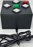 Dance Dance Revolution DDR White Cabinet Arcade Selector Box Controller with LED Push Buttons