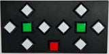 Dance Dance Revolution DDR White Cabinet Arcade Double 2 Player Selector Box Controller with LED Push Buttons