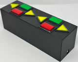 Dance Dance Revolution DDR Arcade Double 2 Player Selector Box Controller with LED Push Buttons