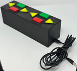 Dance Dance Revolution DDR Arcade Double 2 Player Selector Box Controller with LED Push Buttons