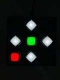 Dance Dance Revolution DDR White Cabinet Arcade Selector Box Controller with LED Push Buttons