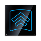 L-TEK LTEK Prime Arrows PRO Panels Black with Red Blue arrows. Dance Dance Revolution DDR Polycarbonate Lexan