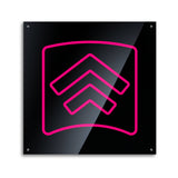 L-TEK LTEK Prime Arrows PRO Panels Black with Red Blue arrows. Dance Dance Revolution DDR Polycarbonate Lexan