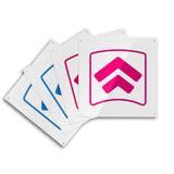 L-TEK LTEK Arrows PRO Panels White with Red Blue arrows. Dance Dance Revolution DDR 