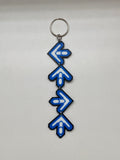 Dance Dance Revolution Arrow Keychain - DDR Arrow Blue 