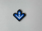 Dance Dance Revolution DDR Arrow Magnet - DDR Blue arrow