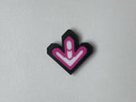 Dance Dance Revolution DDR Arrow Magnet - DDR Pink arrow